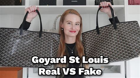 goyard fake vs real|authentic Goyard st louis tote.